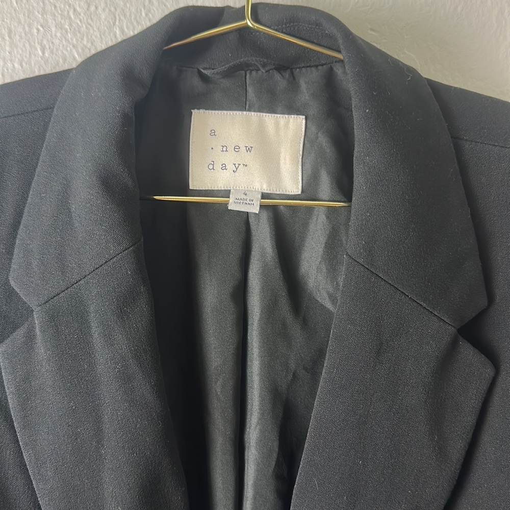 A New Day Black Single Breasted Blazer - Picture 2 of 6